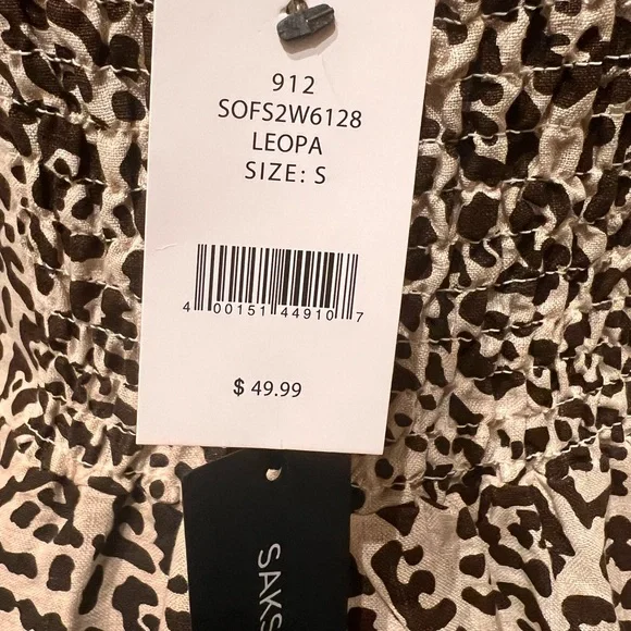 Saks Fifth Ave Leopa Linen Dress - Picture 4 of 7